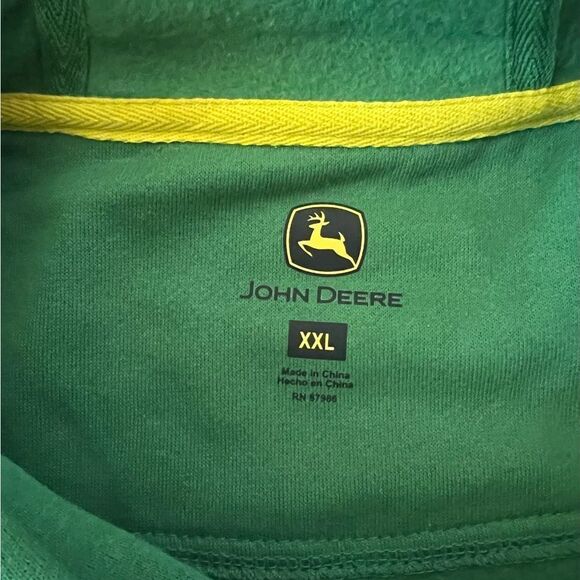 John Deere Core Graphic Logo Hoodie Green- Size XXL - Picture 5 of 8
